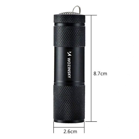 Latarka UV Wozinsky WLD-9L IP65 do wykrywania śladów - czarna