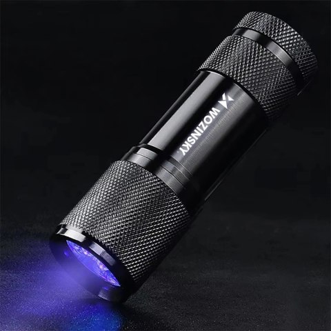Latarka UV Wozinsky WLD-9L IP65 do wykrywania śladów - czarna