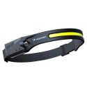 Latarka czołowa Wozinsky WLC-1200 350 lm diody CREE IPX4 z czujnikiem ruchu - czarna