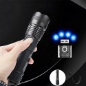 Latarka taktyczna Wozinsky WLT-15W 15 W 1500 lm CREE IP65 z regulacją wiązki - czarna