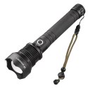 Latarka taktyczna Wozinsky WLT-20W 20 W 2000 lm diody CREE IP65 z regulacją wiązki - czarna
