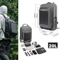 Plecak rowerowy Rockbros H51 Plecak z panelem solarnym - czarny