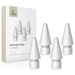 Rysik Tech-Protect Stylus Tips do Apple Pencil 4-Pack - biały