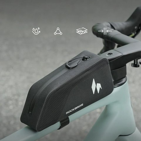 Torba na górną rurę Rockbros AS-151 RideMate wodoodporna - czarna