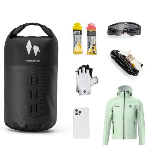 Torba na widelec Rockbros AS-156 7l wodoodporna sakwa - czarna