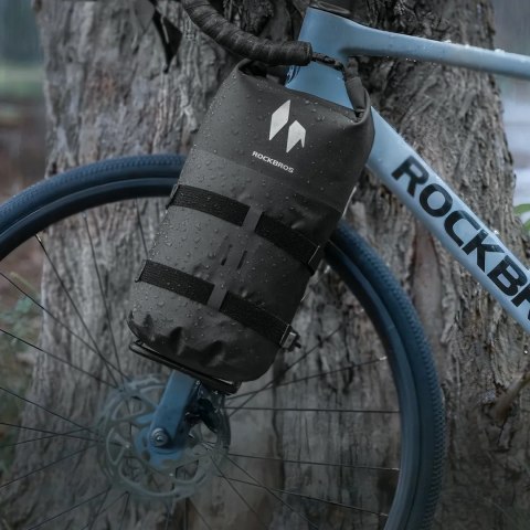 Torba na widelec Rockbros AS-156 7l wodoodporna sakwa - czarna