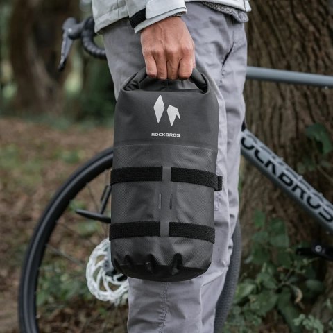 Torba na widelec Rockbros AS-156 7l wodoodporna sakwa - czarna