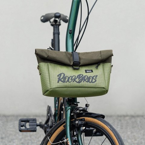Torba przednia Rockbros W020 dwufunkcyjna, na rower/na ramię - zielona