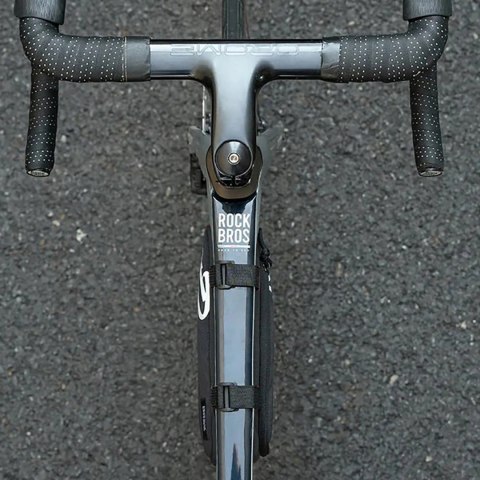 Torba rowerowa Rockbros G001 Flash Journey na ramę trójkątna 0.8 l - czarna