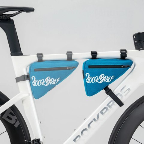 Torba rowerowa Rockbros G001 Flash Journey na ramę trójkątna 0.8 l - niebieska