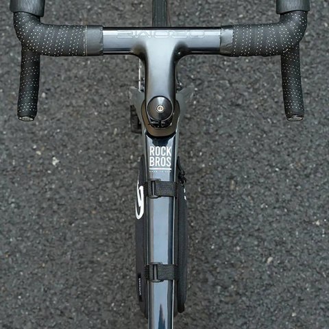 Torba rowerowa Rockbros G002 Flash Journey na ramę trójkątna 1.4 l - czarna