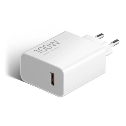 Wall Charger Xiaomi MY-19-ER, 100W, 6.1A, 1 x USB-A, with USB-C Cable, White BHR095VEU