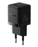 Baseus Palm Szybka Ładowarka Sieciowa 20W 1×USB-C z kablem czarny