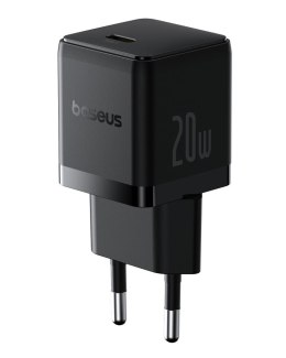 Baseus Palm Szybka Ładowarka Sieciowa 20W 1×USB-C z kablem czarny