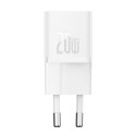 Baseus ładowarka sieciowa GaN5 Mini PD 20W 1x USB-C biała