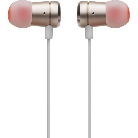Słuchawki przewodowe douszne Jack 3,5mm z mikrofonem JBL T290 złote