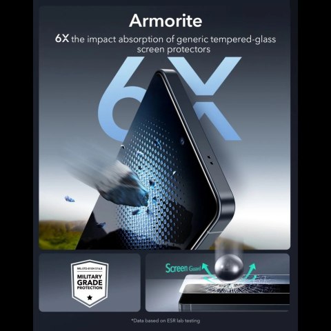 Szkło hartowane ESR UltraFit Armorite 2-Pack na Samsung Galaxy S26 Ultra