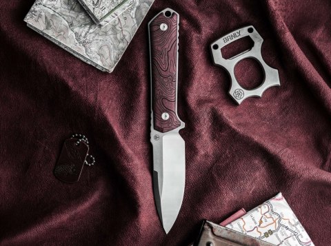 Nóż Böker Kiboku Richlite Red Topo RWL-34 Full Tang Kydex