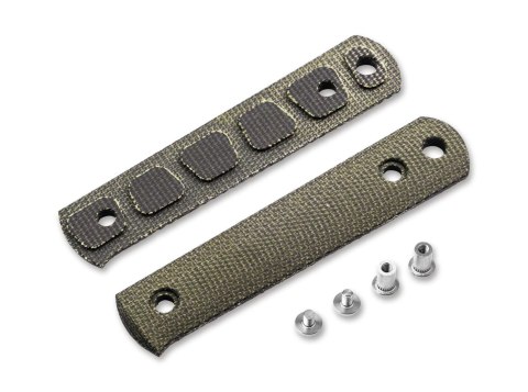 Okładki Böker BFF Packlite Canvas Micarta Green Smooth