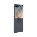 EF-EF776CBE Samsung Silicone Magnetic Cover with Ring for Galaxy Z Flip 8 Black