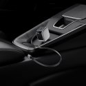Ładowarka samochodowa Cuktech CC903P 100 W z wyświetlaczem i zwijanym kablem USB-C 70 cm - szara