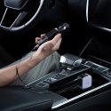 Ładowarka samochodowa Cuktech CC903P 100 W z wyświetlaczem i zwijanym kablem USB-C 70 cm - szara