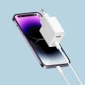 Ładowarka sieciowa Cuktech A19 30 W USB-A + USB-C - biała