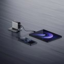 Ładowarka sieciowa Cuktech AD1204U 120 W z wyświetlaczem i kablem USB-C - srebrna