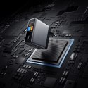 Ładowarka sieciowa Cuktech AD1204U 120 W z wyświetlaczem i kablem USB-C - srebrna