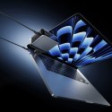 Ładowarka sieciowa Cuktech AD1204U 120 W z wyświetlaczem i kablem USB-C - srebrna