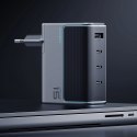 Ładowarka sieciowa Cuktech AD1404UEU 140 W GaN 3x USB-C + USB-A z kablem USB-C - szara