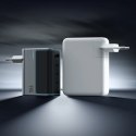 Ładowarka sieciowa Cuktech AD1404UEU 140 W GaN 3x USB-C + USB-A z kablem USB-C - szara