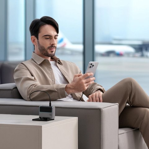 Ładowarka sieciowa Cuktech AD1404UEU 140 W GaN 3x USB-C + USB-A z kablem USB-C - szara