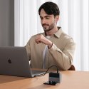 Ładowarka sieciowa Cuktech AD1404UEU 140 W GaN 3x USB-C + USB-A z kablem USB-C - szara