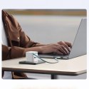 Ładowarka sieciowa Cuktech AD653W 67 W GaN 2x USB-C + USB-A ze zwijanym kablem USB-C 70 cm - biała