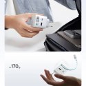 Ładowarka sieciowa Cuktech AD653W 67 W GaN 2x USB-C + USB-A ze zwijanym kablem USB-C 70 cm - biała