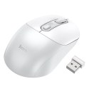 Myszka bezprzewodowa Hoco 2.4G 1600 dpi GM28 biało szara