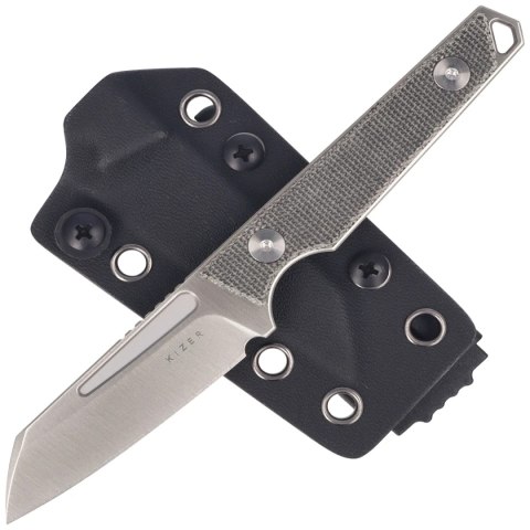 Nóż Kizer Phasmids Black Micarta, Satin AEB-L by Johan Jordaan (1079A3)