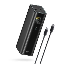 Powerbank Cuktech PB200U 210 W 20000 mAh 2x USB-C + USB-A z wyświetlaczem TFT i kablem USB-C 240 W - czarny
