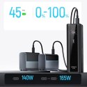 Powerbank Cuktech PB200U 210 W 20000 mAh 2x USB-C + USB-A z wyświetlaczem TFT i kablem USB-C 240 W - czarny