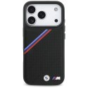 Etui BMW M Tricolor Metal Logo MagSafe do iPhone 17 Pro - czarne