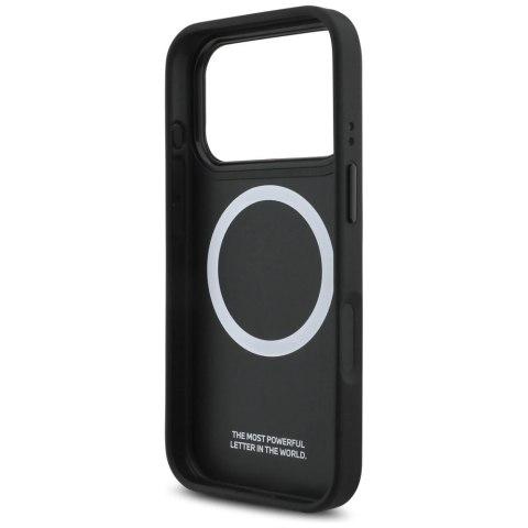Etui BMW M Tricolor Metal Logo MagSafe do iPhone 17 Pro - czarne