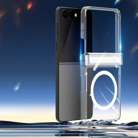 Etui Dux Ducis Clin Mag MagSafe na Samsung Galaxy Z Flip 8 - przezroczyste