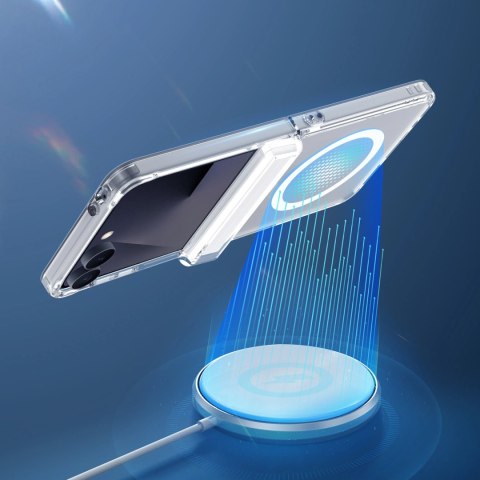 Etui Dux Ducis Clin Mag MagSafe na Samsung Galaxy Z Flip 8 - przezroczyste