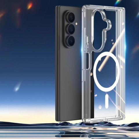Etui Dux Ducis Clin Mag na Samsung Galaxy Z Fold 8 / Z Fold 7 kompatybilne z MagSafe - przezroczyste