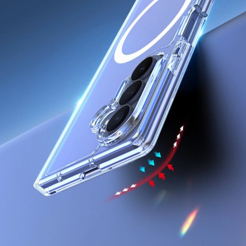 Etui Dux Ducis Clin Mag na Samsung Galaxy Z Fold 8 / Z Fold 7 kompatybilne z MagSafe - przezroczyste