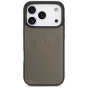 Etui Mercedes Leather Vintage Logo MagSafe na iPhone 17 Pro - beżowe
