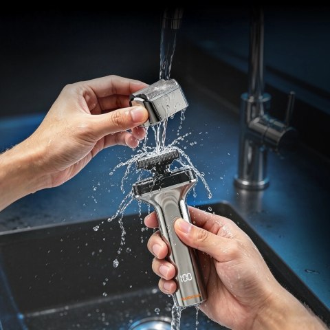 Golarka elektryczna MAXGROOM WF-2037D foliowa IPX7 - srebrna