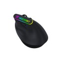 Mysz bezprzewodowa Wozinsky WMG-1164 gamingowa pionowa ergonomiczna 3600 DPI z podświetleniem RGB - czarna