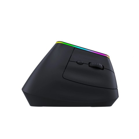 Mysz bezprzewodowa Wozinsky WMG-1164 gamingowa pionowa ergonomiczna 3600 DPI z podświetleniem RGB - czarna